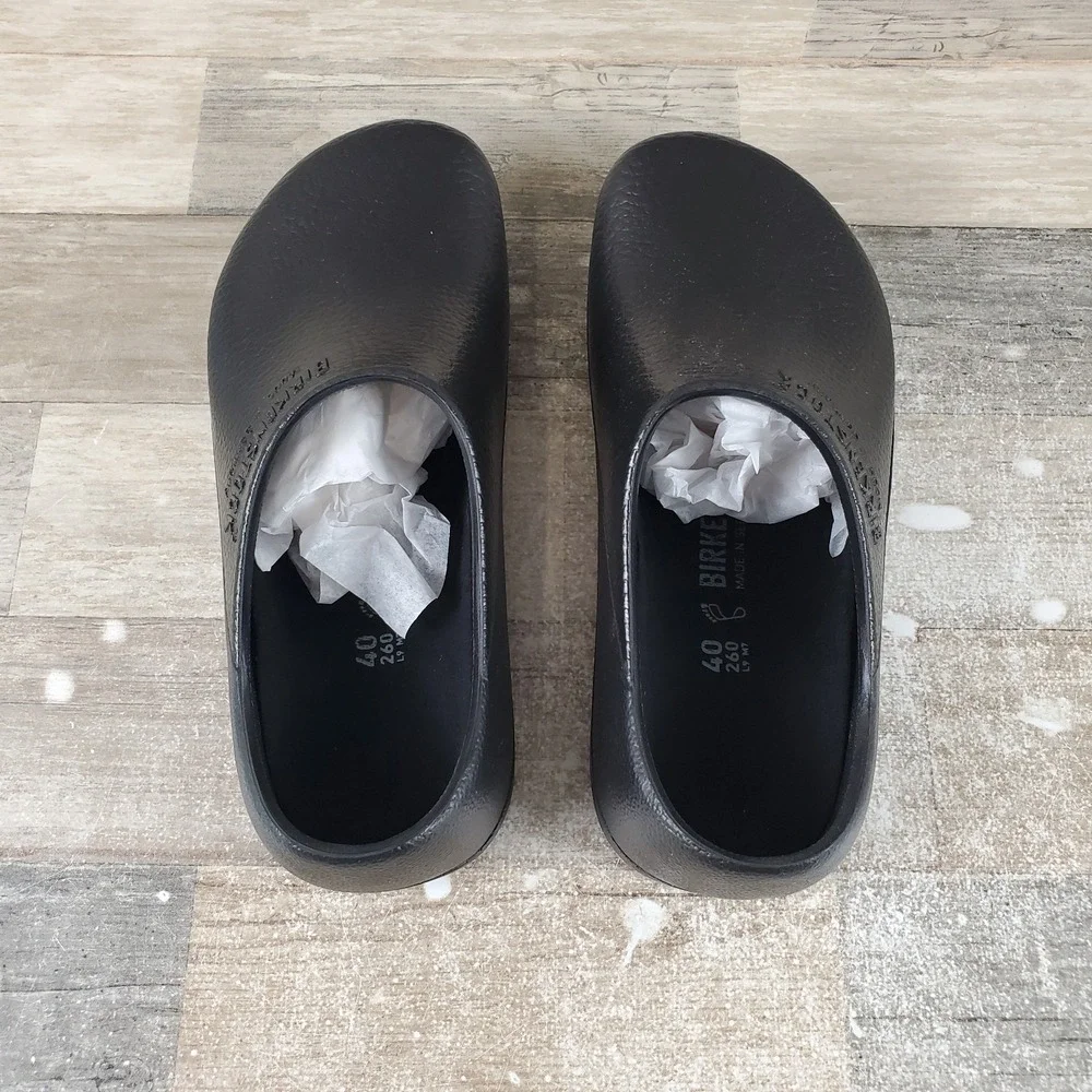 Birkenstock Profi-Birki Womens Shoes Sz 7‎ Regular Fit Black Comfort Round Toe